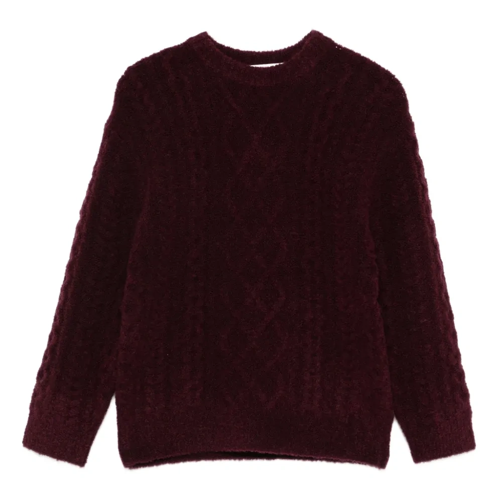 Свитер с косами