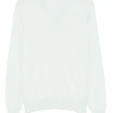 Джемпер с V-образным вырезом и длинными рукавами