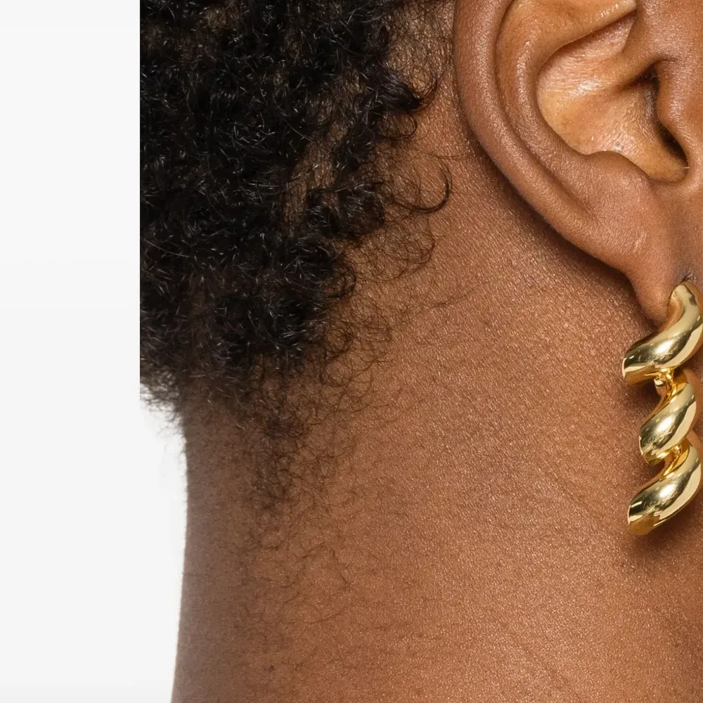 Серьга-подвеска в виде верёвки