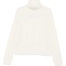 Кабельный вязаный свитер с воротником-гольф Кабельный вязаный свитер с воротником-гольф