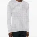 Круглый свитер с косами