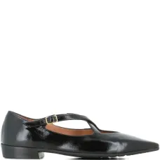 Остроконечные балетки с застежкой-пряжкой Остроконечные балетки с застежкой-пряжкой