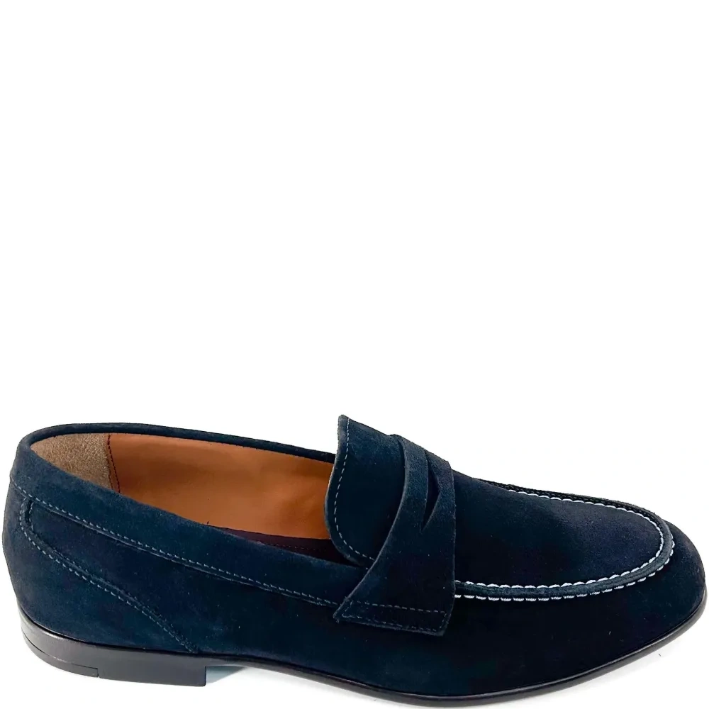 Замшевые лоферы-пенни Silas