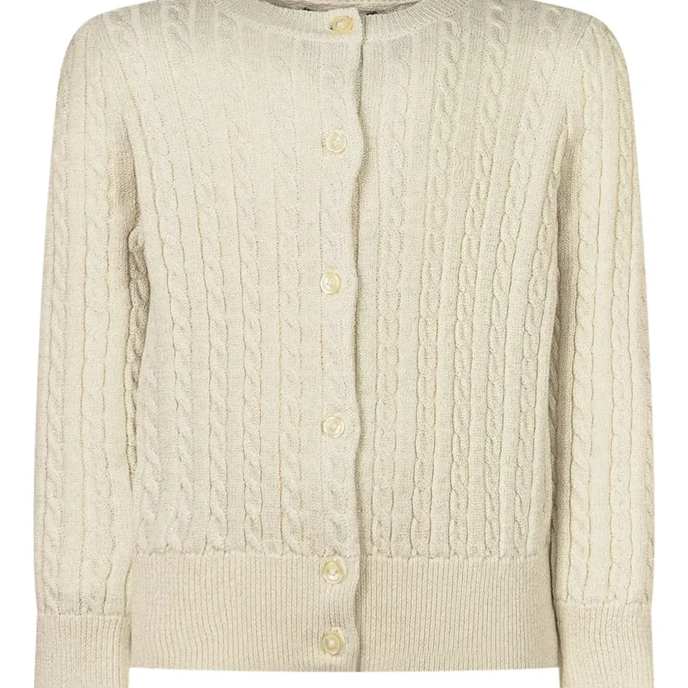 Кардиган вязаный косичками