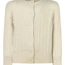 Кардиган вязаный косичками