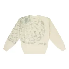 Свитер с круглым вырезом и геометрическим принтом