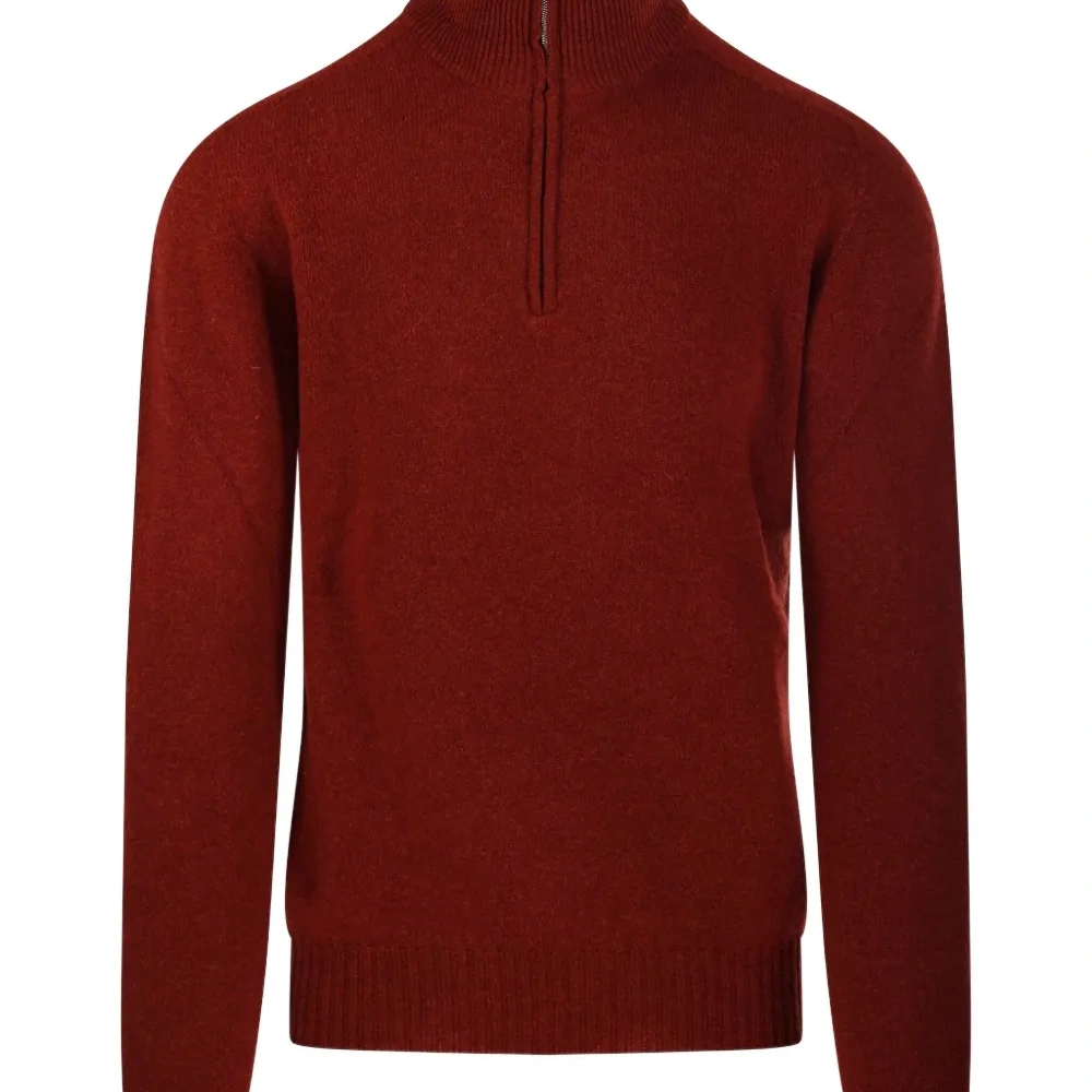 Свитер на молнии до половины