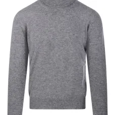 Шерстяной свитер с воротником-стойкой