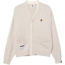 Кардиган с вышитым логотипом