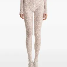 Брюки с кружевным узором