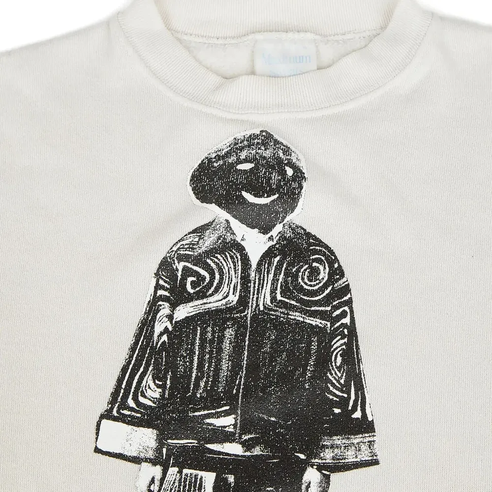 Свитшот с графическим принтом и круглым вырезом