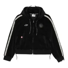 Бархатное худи с логотипом