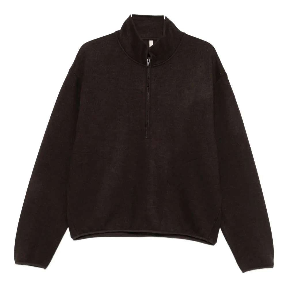 Свитшот с наполовину застёгивающейся молнией