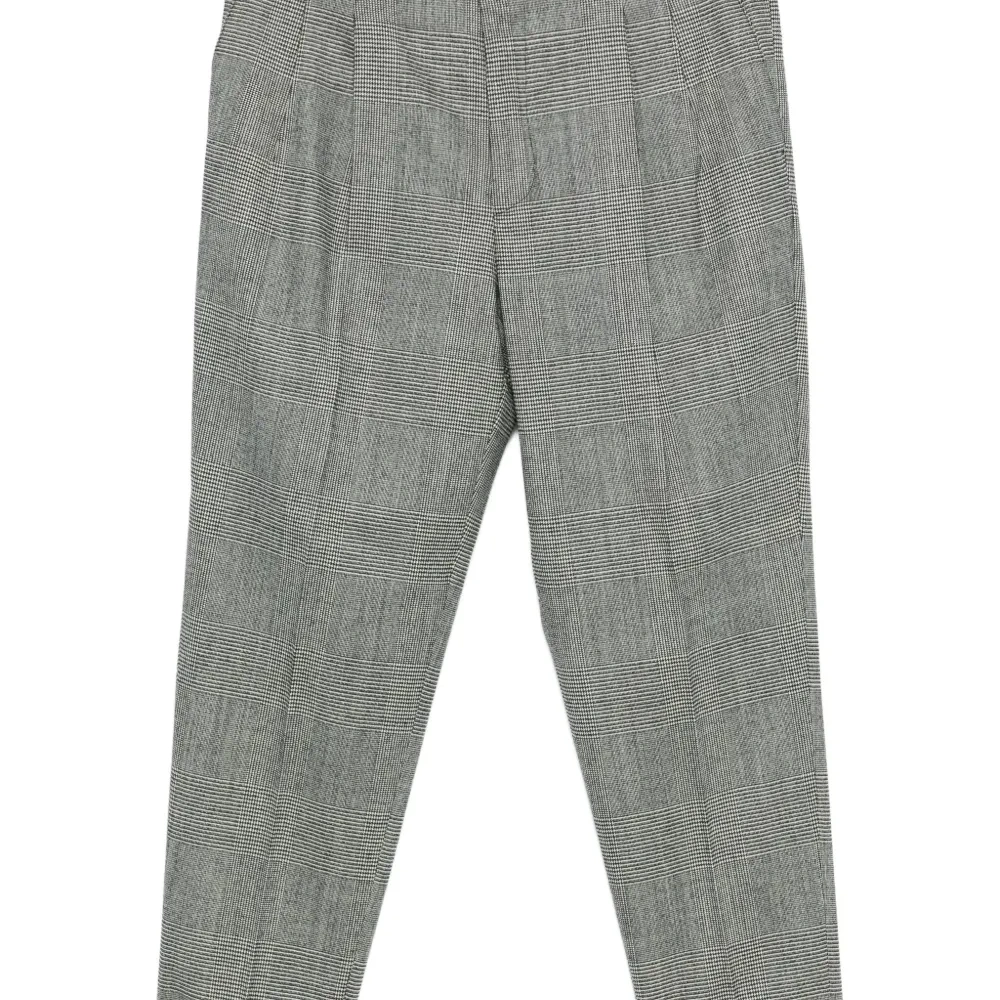 Клетчатые брюки с манжетами Клетчатые брюки с манжетами