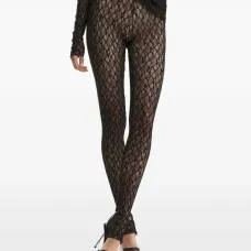 Брюки с кружевным узором