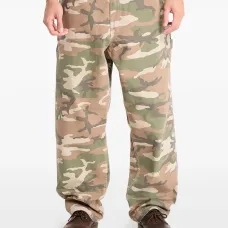 Брюки с камуфляжным принтом