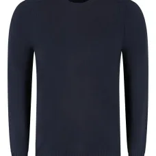 Рифлёный свитер с круглым вырезом