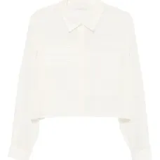 Укороченная рубашка с карманом