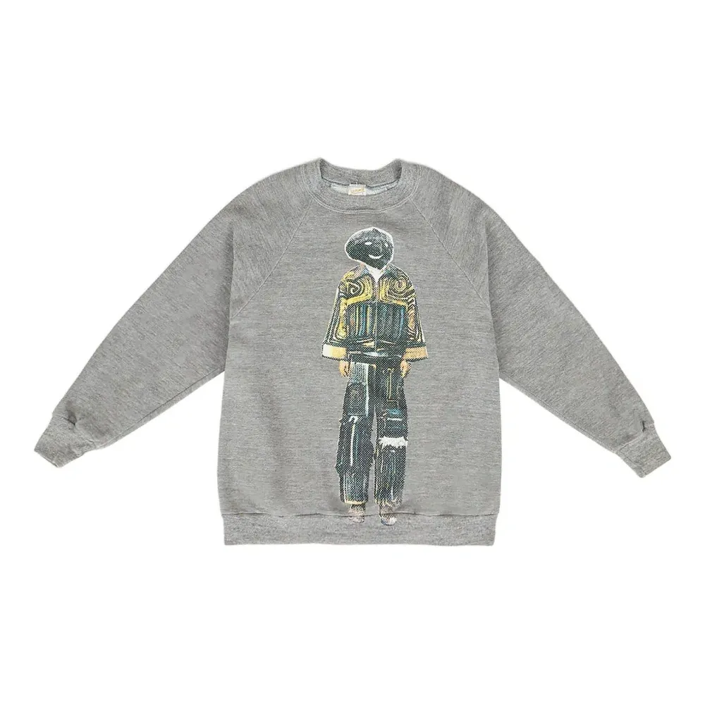 Свитшот с графическим принтом и круглым вырезом