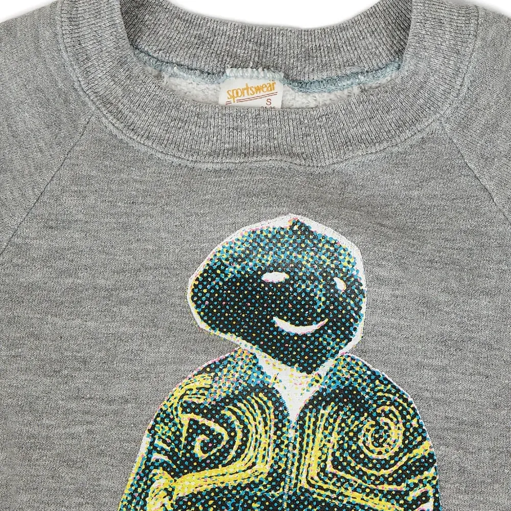 Свитшот с графическим принтом и круглым вырезом