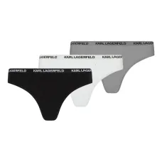 Комплект из трех трусов-стрингов с логотипом