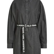 Джинсовое платье с поясом Джинсовое платье с поясом