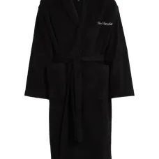 Халат с вышитым логотипом