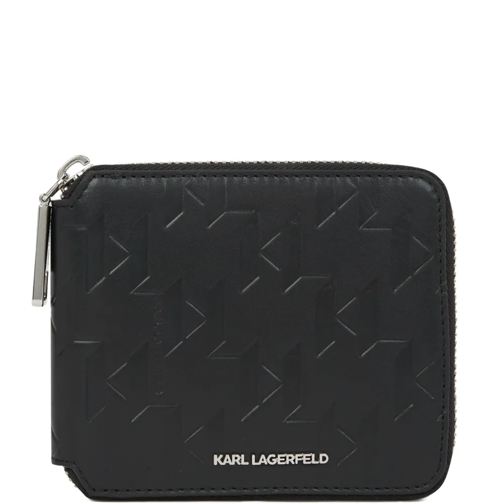 Кошелек на молнии с монограммой