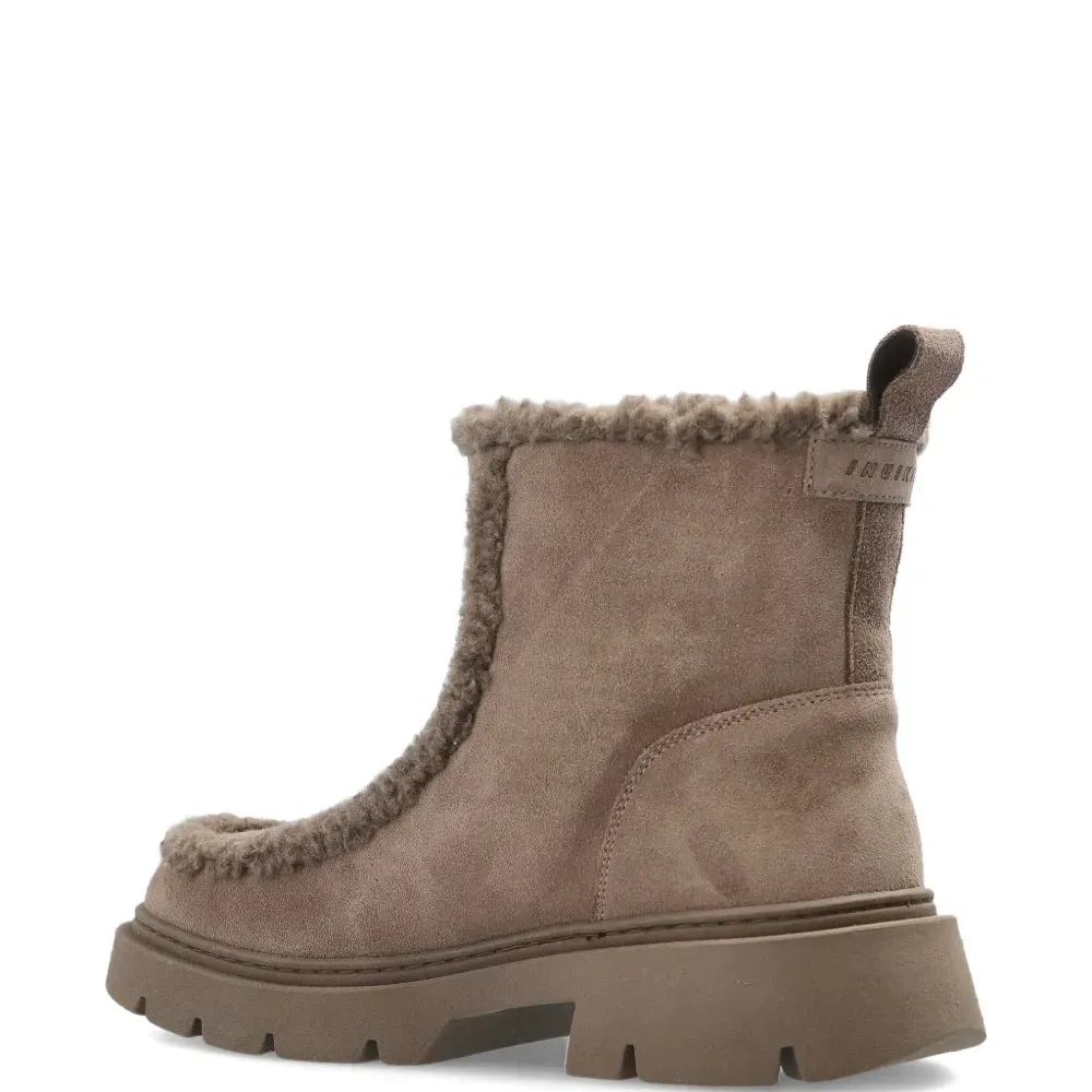 Ботинки до щиколотки с отделкой из овчины