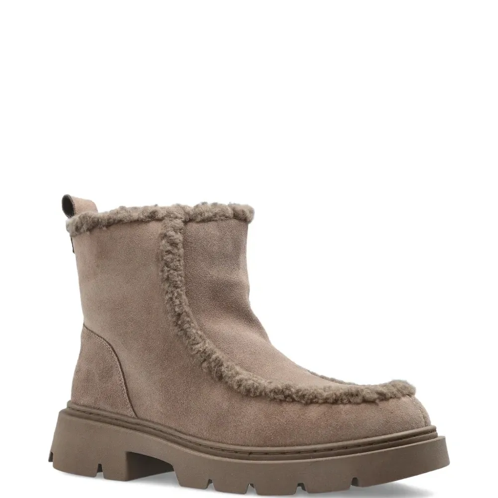 Ботинки до щиколотки с отделкой из овчины