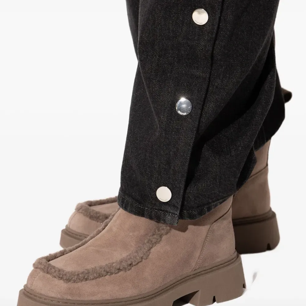 Ботинки до щиколотки с отделкой из овчины