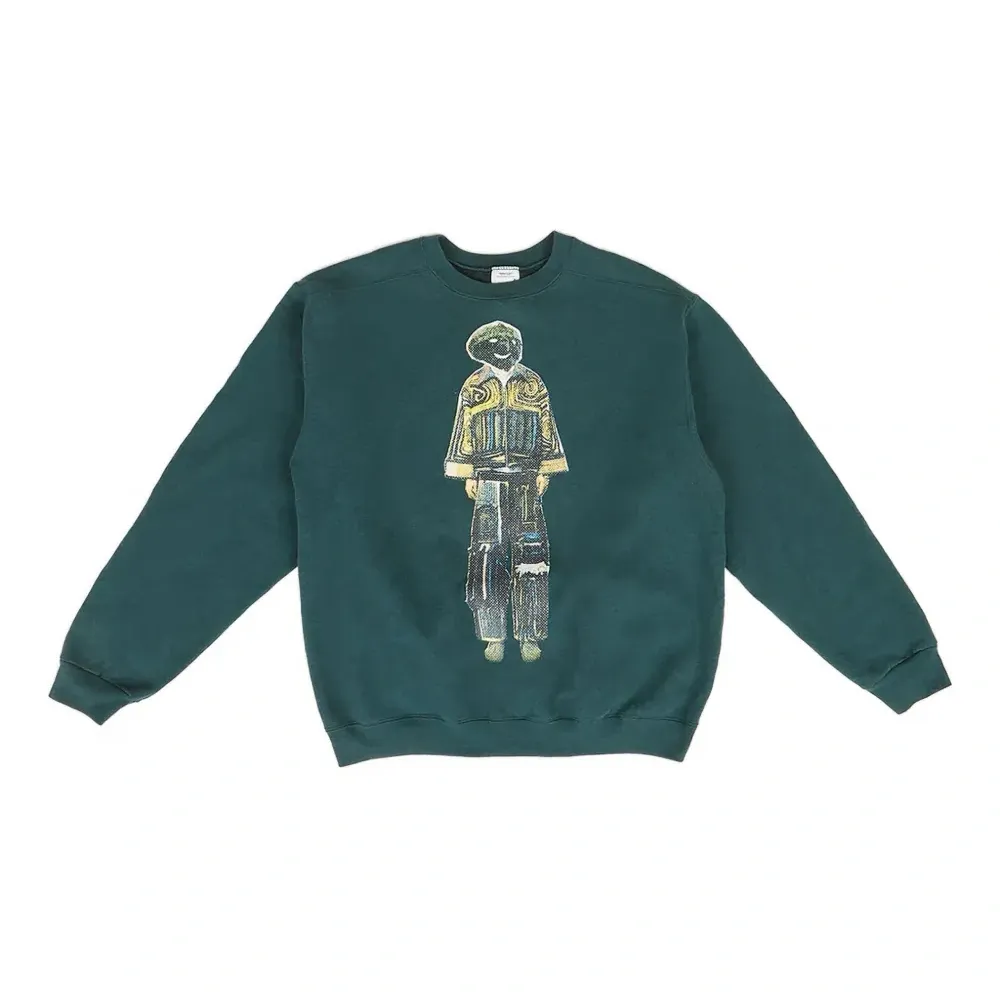 Свитшот с графическим принтом и круглым вырезом