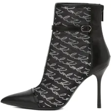 Блестящие ботильоны с логотипом