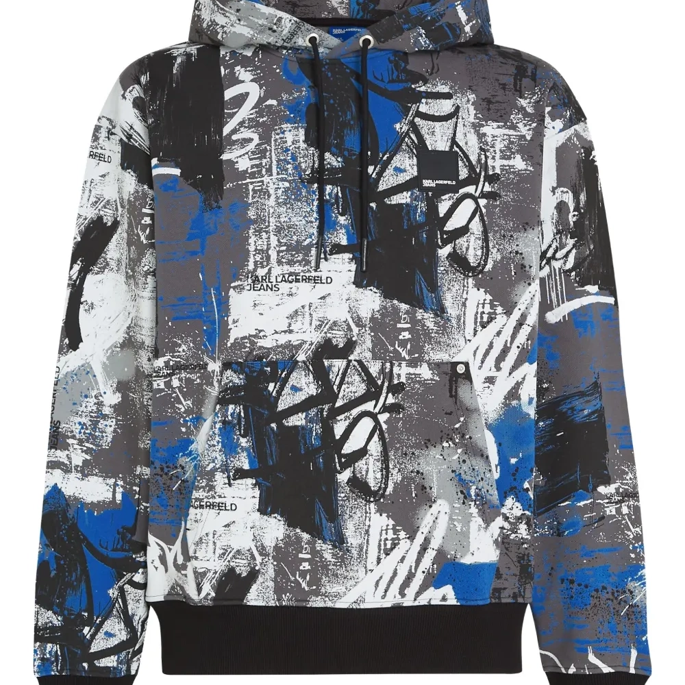 Худи с абстрактным принтом