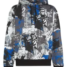 Худи с абстрактным принтом