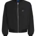 Бомбер на молнии с нашивкой-логотипом