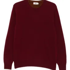 Джемпер с круглым вырезом и налокотниками