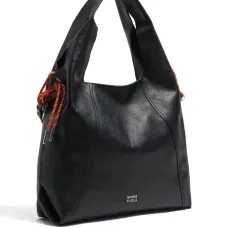 Большая кожаная сумка-мешок Paper через плечо