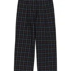 Клетчатые брюки со складками