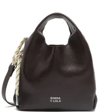 Кожаная сумка-тоут с отделкой из верёвки