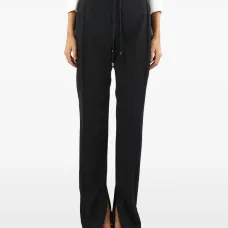 Брюки с разрезами у щиколоток и кулиской Брюки с разрезами у щиколоток и кулиской