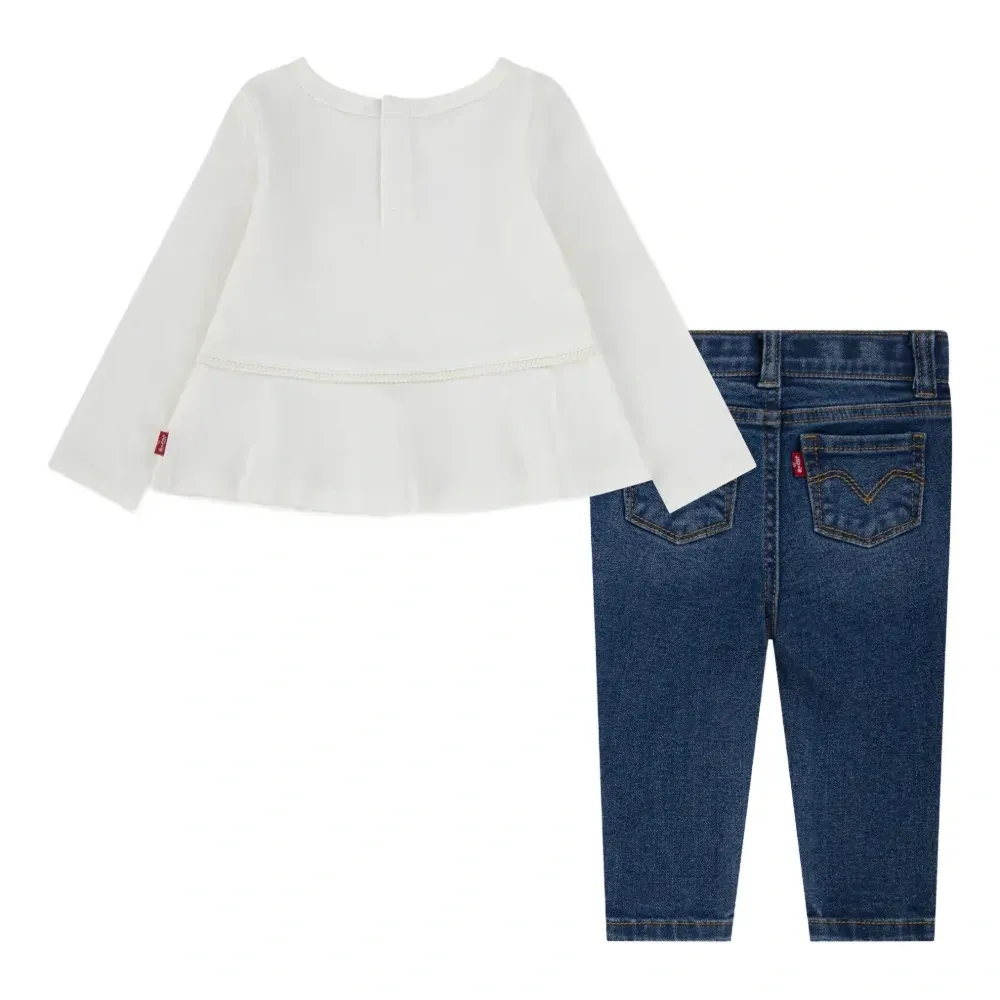 Комплект из топа и брюк с карманами