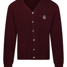 Кардиган с вышивкой в виде герба
