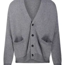 Кардиган с V-образным вырезом и накладными карманами Кардиган с V-образным вырезом и накладными карманами