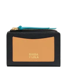 Двухцветный кошелек на молнии Двухцветный кошелек на молнии