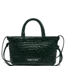 Маленькая плетёная кожаная сумка-тоут с верхней ручкой Маленькая плетёная кожаная сумка-тоут с верхней ручкой