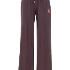 Спортивные брюки на кулиске с вышитым логотипом