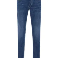 Джинсы RubensB с пятью карманами и замшевыми вставками