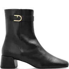 Ботинки на блочном каблуке с застежкой-пряжкой