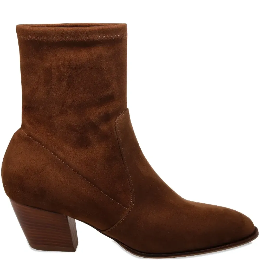 Ботильоны-носки на устойчивом каблуке